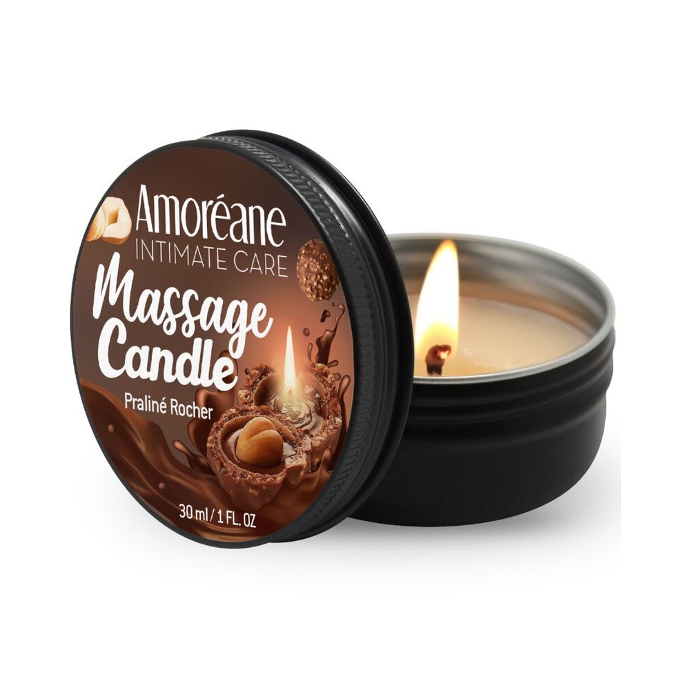 AMOREANE - BOUGIE DE MASSAGE ROCHER PRALINE 30 ML
