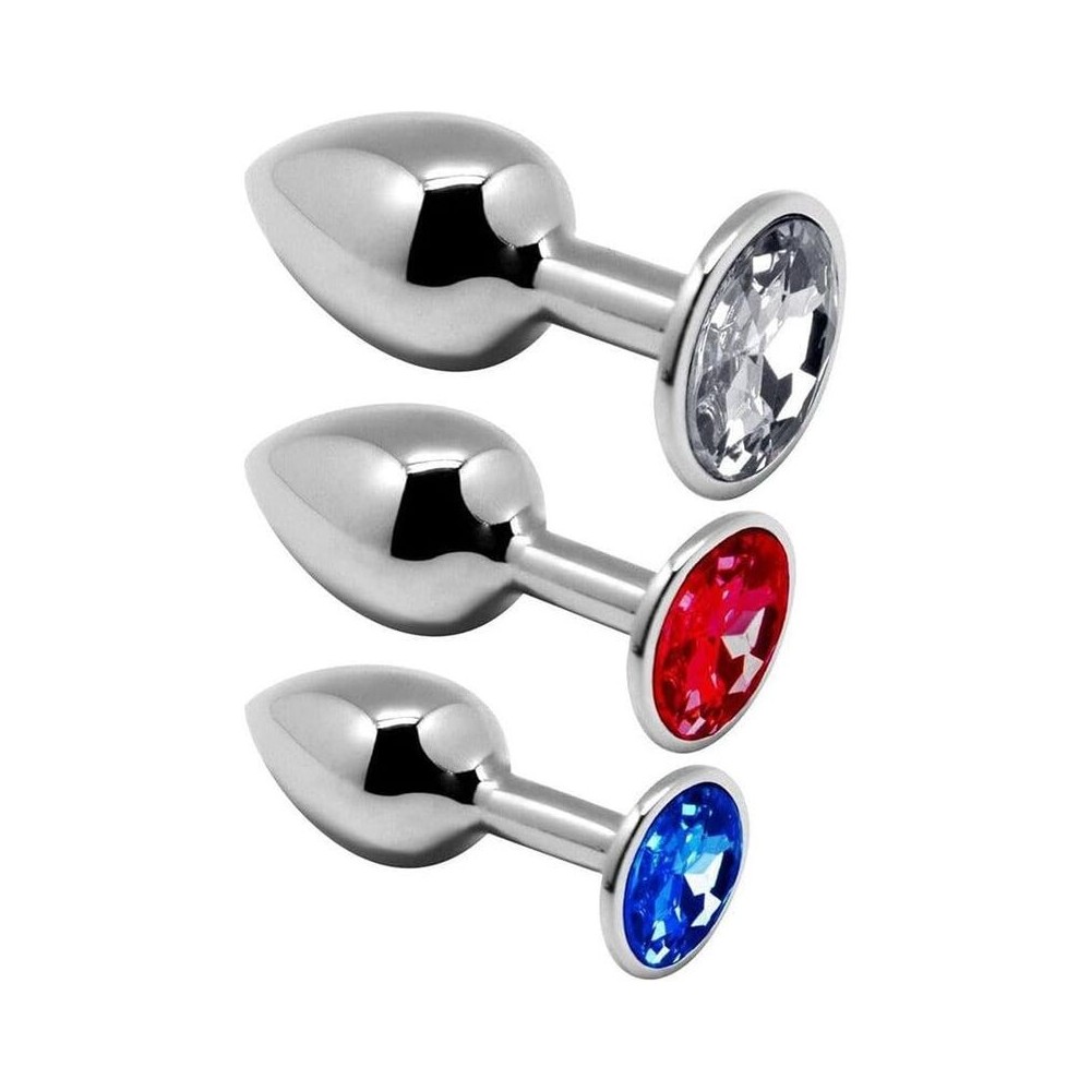 ALIVE - KIT DE PLAISIR ANAL 3 PLUG MÉTAL