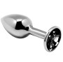 ALIVE - MINI PLUG PRAZER ANAL METAL PRETO TAMANHO S