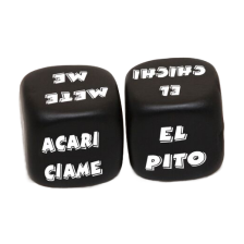 DIABLO PICANTE - 2 DADOS DE AÇÃO E PARTE DO CORPO (COR ALEATÓRIA)