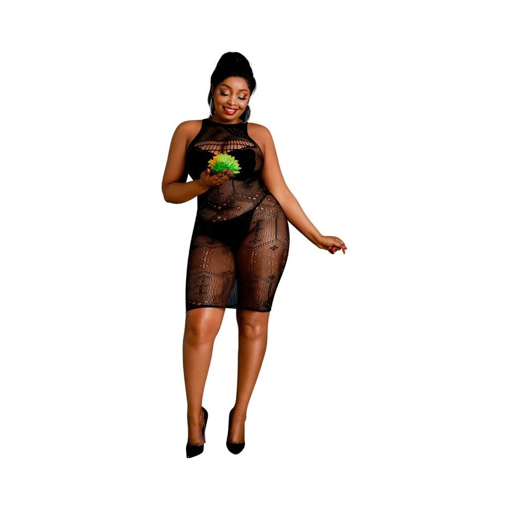 MOONLIGHT - VESTIDO MODELO 6 PRETO PLUS SIZE