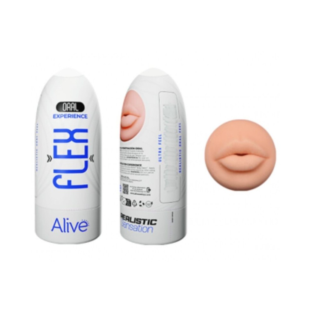 ALIVE - FLEX MASTURBADOR MASCULINO ORAL TAMANHO M