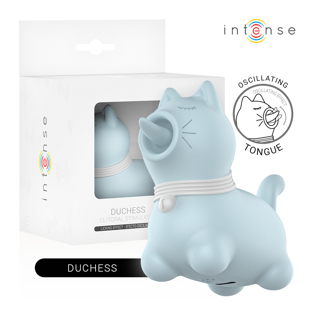 INTENSE - DUCHESS STIMULATOR MIT ROTIERENDER ZUNGE 360º BLAU