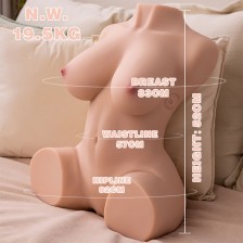 XISE - DANIA TORSO REALISTICO CON VIBRAZIONE FEMMINILE 52 CM