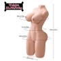 XISE - ERICA TORSE RÉALISTE À VIBRATION FÉMININE 84 CM