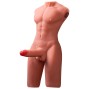 XISE – JASON HALBKÖRPER REALISTISCHER MÄNNLICHER TORSO MIT STOSS- UND VIBRATIONSMÖGLICHKEITEN 55 CM
