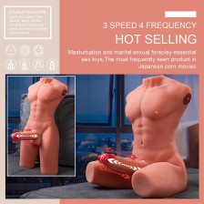 XISE - JASON MEZZO CORPO TORSO MASCHILE REALISTICO CON SPINTA E VIBRAZIONE 55 CM