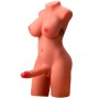 XISE - MIAH LADY BOY TORSO FEMININO COM DILDO COM VIBRAÇÃO E EMPURRAÇÃO 55 CM