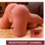 XISE - MIAH LADY BOY TORSE FÉMININ AVEC GODEMICHET VIBRANT ET À POUSSER 55 CM
