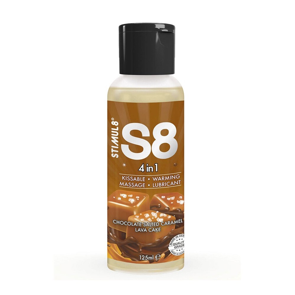 STIMUL8 - S8 LUBRIFICANTE 4 EM 1 DE SOBREMESA DE CHOCOLATE E CARAMELO SALGADO 125 ML