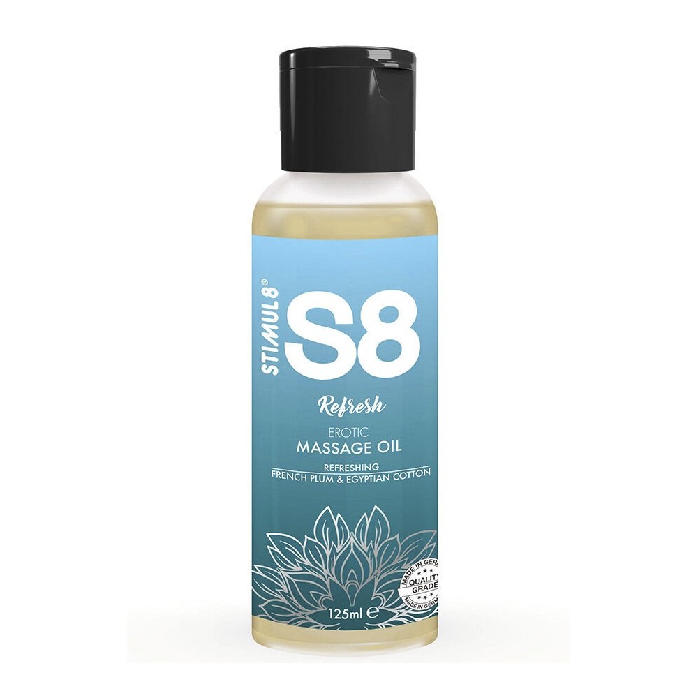 STIMUL8 - S8 REFRESH HUILE DE MASSAGE AU COTON 125 ML