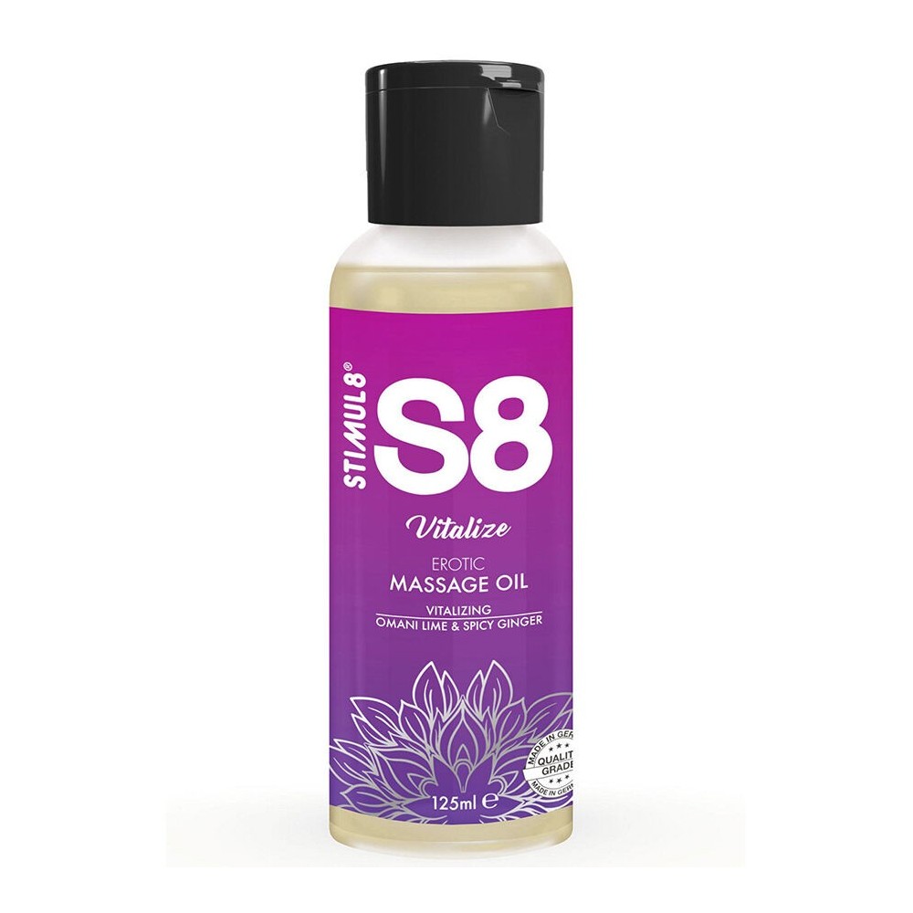 STIMUL8 - S8 VITALIZE LIME MASSAGE OIL 125 ML