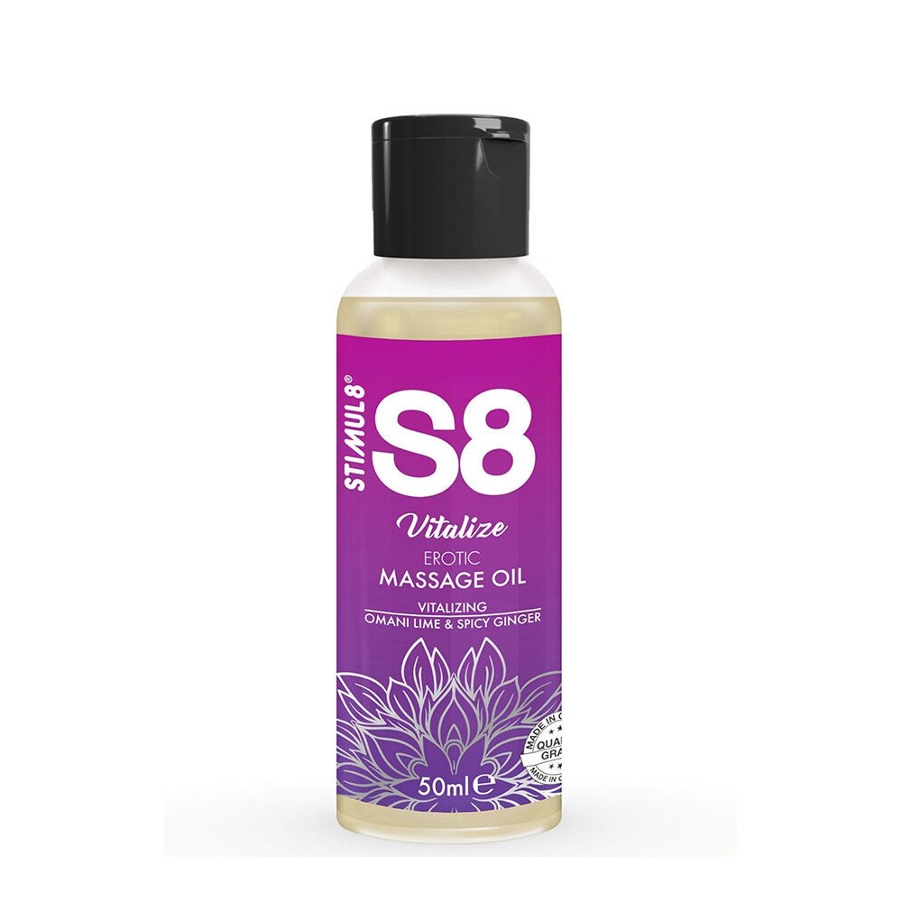 STIMUL8 - S8 VITALIZE ÓLEO DE MASSAGEM ERÓTICO LIMA 50 ML
