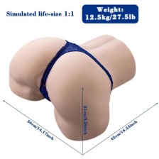 XISE - GINA MASTURBATORE VAGINALE REALISTICO MULTIPOSIZIONE CON VIBRAZIONE E TELECOMANDO