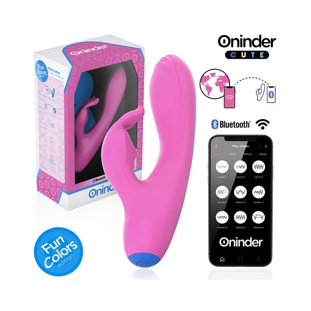 ONINDER CUTE - LOVE BUNNY G-SPOT & CLITORIS VIBRATOR - FREE WORLDWIDE APP