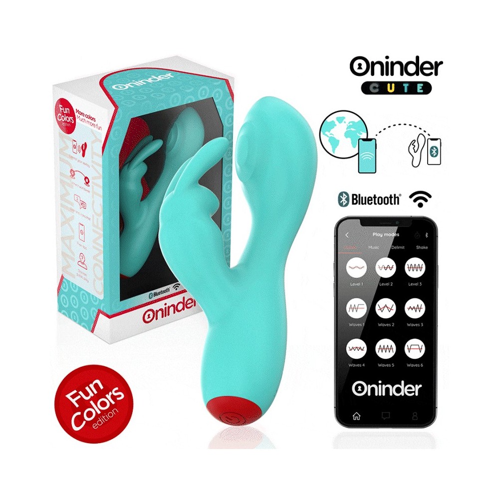 ONINDER CUTE - VIBRATORE LOVE BUNNY PER PUNTO G E CLITORIDE - APP GRATUITA IN TUTTO IL MONDO