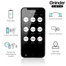 ONINDER CUTE - VIBRATORE LOVE BUNNY PER PUNTO G E CLITORIDE - APP GRATUITA IN TUTTO IL MONDO
