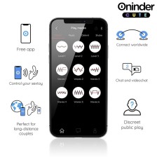 ONINDER CUTE - LOVE 3 SOME TRIPLE VIBRATOR - FREE WORLDWIDE APP