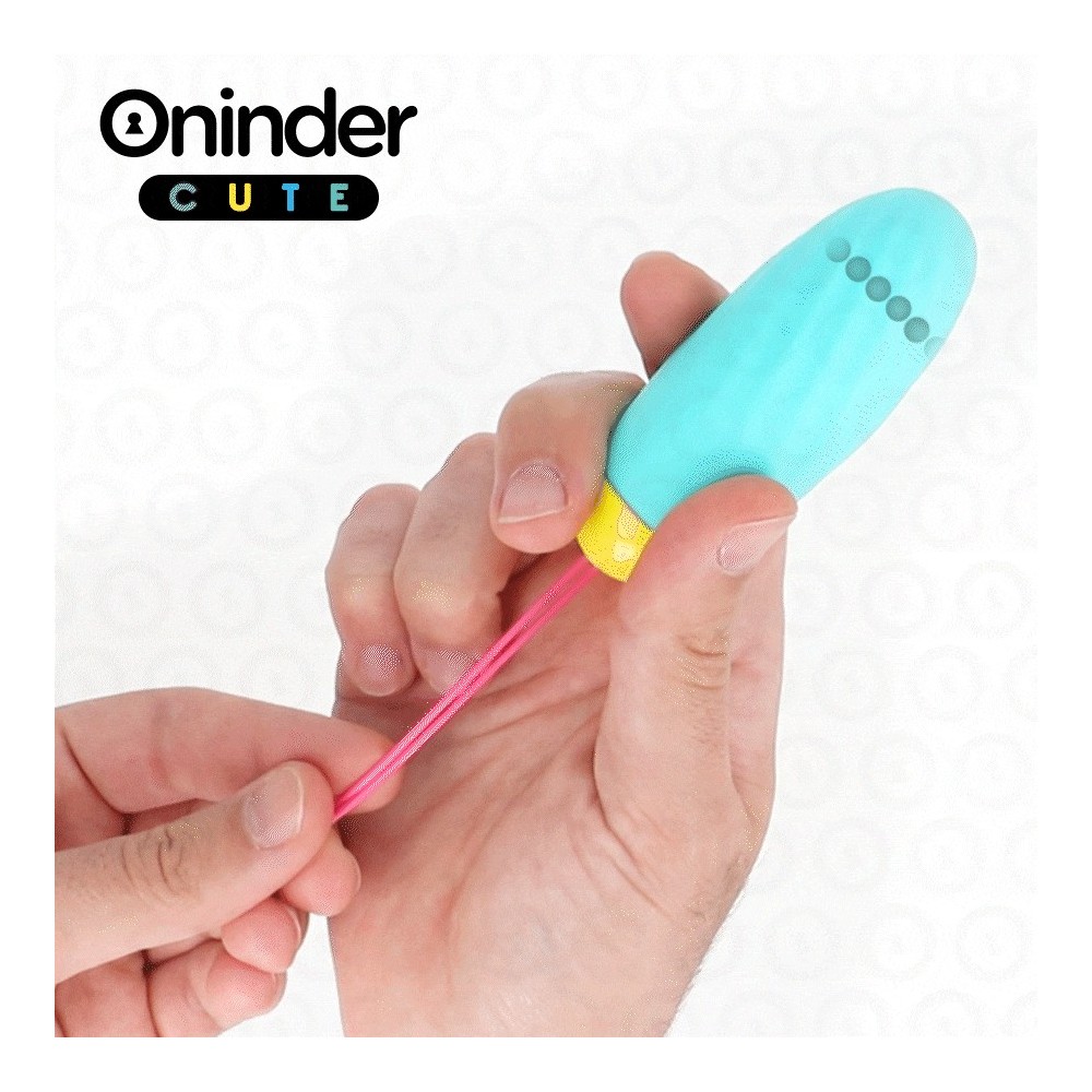 ONINDER CUTE - ŒUF VIBRO-GEMS ROTATIF EN SILICONE LOVE PLEASURE - APPLICATION GRATUITE DANS LE MONDE ENTIER