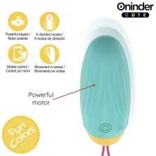 ONINDER CUTE - ŒUF VIBRO-GEMS ROTATIF EN SILICONE LOVE PLEASURE - APPLICATION GRATUITE DANS LE MONDE ENTIER