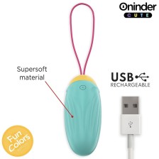ONINDER CUTE - LOVE PLEASURE ROTATING SILICONE VIBRO-GEMS EGG - FREE WORLDWIDE APP