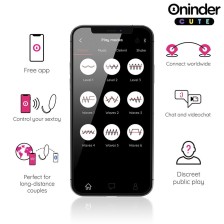 ONINDER CUTE - OVO DE SILICONE COM VIBRO-ONDAS E PRAZER AMOROSO - APLICATIVO MUNDIAL GRATUITO