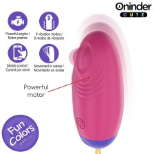 ONINDER CUTE - LOVE PLEASURE SILICONE VIBRO-WAVE TAPPING EGG - FREE WORLDWIDE APP