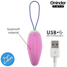 ONINDER CUTE - VIBRO-ŒUF ROTATIF EN SILICONE LOVE PLEASURE 360° - APPLICATION GRATUITE DANS LE MONDE ENTIER