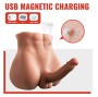 XISE - BERTLETT DILDO ASS REALISTISCHER DILDO UND ANUS-MASTURBATOR FRONTPOSITION MIT STOSSFUNKTION 18 CM