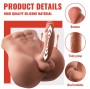 XISE - BERTLETT DILDO ASS REALISTISCHER DILDO UND ANUS-MASTURBATOR FRONTPOSITION MIT STOSSFUNKTION 18 CM