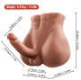 XISE - BERTLETT GODEMICHET ASS GODEMICHET RÉALISTE ET MASTURBATEUR ANUS POSITION DE FACE AVANT AVEC POUSSE 18 CM