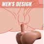 XISE - BERTLETT DILDO ASS REALISTISCHER DILDO UND ANUS-MASTURBATOR FRONTPOSITION MIT STOSSFUNKTION 18 CM