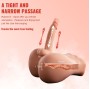 XISE - BERTLETT DILDO ASS REALISTISCHER DILDO UND ANUS-MASTURBATOR FRONTPOSITION MIT STOSSFUNKTION 18 CM