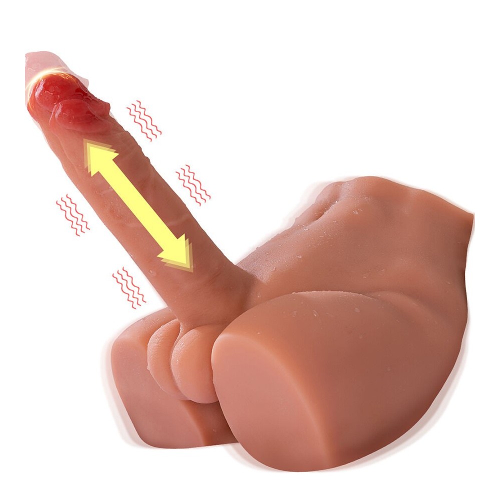XISE - PEEL DILDO ASS DILDO MASTURBATORE REALISTICO POSIZIONE FRONTALE CON SPINTA 17,5 CM