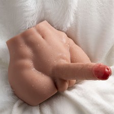 XISE - PEEL DILDO ASS MASTURBATEUR RÉALISTE À PILULE AVANT AVEC POUSSE 17,5 CM