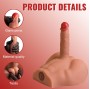 XISE - PEEL DILDO ASS MASTURBATEUR RÉALISTE À PILULE AVANT AVEC POUSSE 17,5 CM