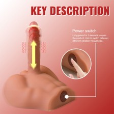 XISE - PEEL DILDO ASS DILDO REALISTA MASTURBADOR POSIÇÃO FRONTAL COM EMPURRAÇÃO 17,5 CM