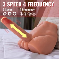 XISE - PEEL DILDO ASS DILDO REALISTA MASTURBADOR POSIÇÃO FRONTAL COM EMPURRAÇÃO 17,5 CM