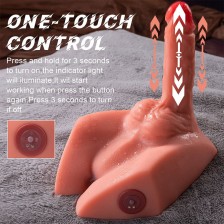 XISE - MICHAEL REALISTISCHER DILDO UND ANUSMASTURBATOR MIT STOSSFUNKTION, 15 CM
