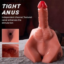 XISE - MICHAEL REALISTISCHER DILDO UND ANUSMASTURBATOR MIT STOSSFUNKTION, 15 CM