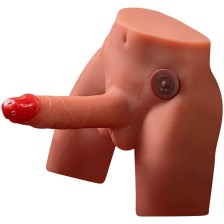 XISE - JASON REALISTISCHER DILDO-MASTURBATOR MIT STOSS- UND VIBRATIONSMÖGLICHKEITEN, 17 CM