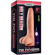 SHEQU - HOLY DRAGON VIBRATOR DILDO WITH REMOTE CONTROL 20.5 CM