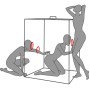 SECRET DOME - KINK CLUB CABIN SCANDALE NOIR ET ROUGE
