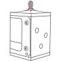SECRET DOME - KINK CLUB CABIN SCANDALE BLACK & RED