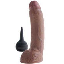 KING COCK - REALISTIC BROWN EJACULATOR PENIS 22.86 CM