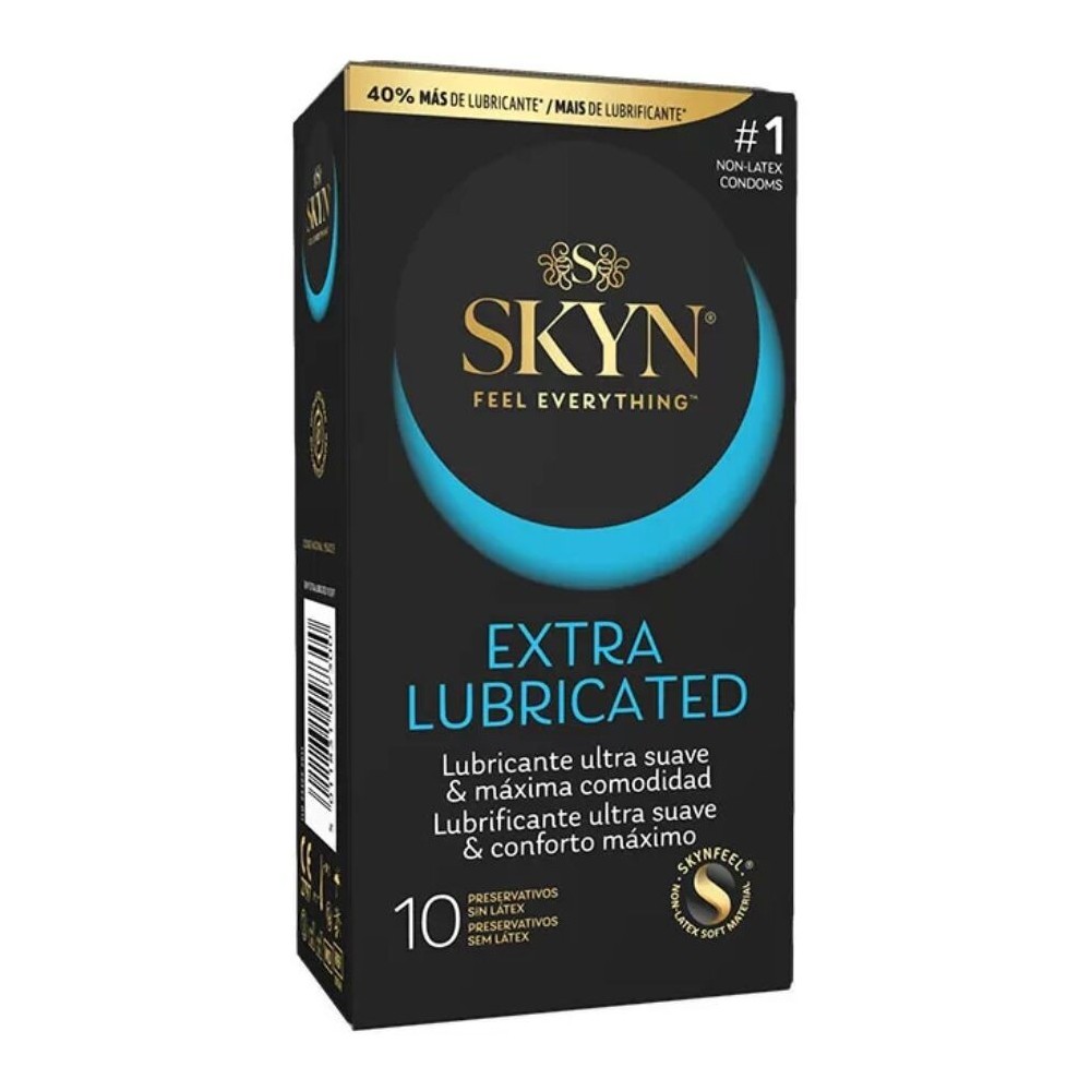 SKYN - PRÉSERVATIF EXTRA LUBRIFIÉ 10 UNITÉS
