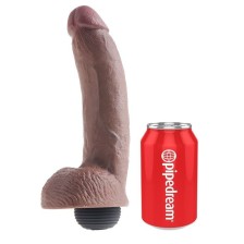 KING COCK - REALISTIC BROWN EJACULATOR PENIS 22.86 CM