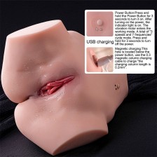 XISE - TRACY MASTURBADOR VIBRATÓRIO REALISTA COM MÚLTIPLAS POSIÇÕES PARA VAGINA E ÂNUS