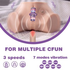 XISE - FENNIE SHAKING REALISTISCHER MULTIPOSITIONS-MASTURBATOR FÜR VAGINA UND ANUS MIT VIBRATION