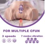 XISE - FENNIE MASTURBATEUR RÉALISTE MULTIPOSITIONS POUR VAGIN ET ANUS AVEC VIBRATION